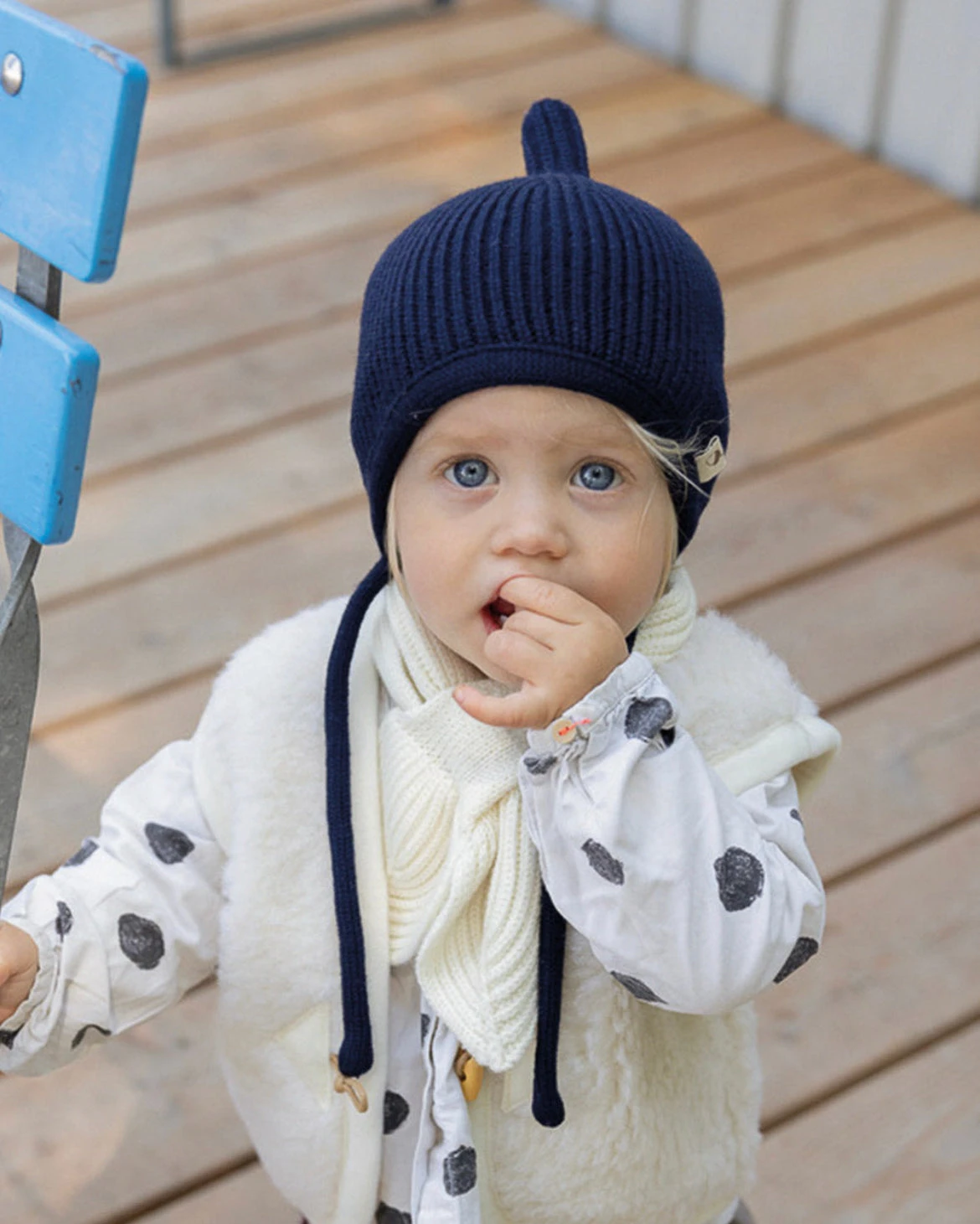 Oh Chapo Pinni Bio Merino Mütze Dunkelblau 4 Oh Chapo Pinni Bio Merino Mütze Dunkelblau – Bild 2