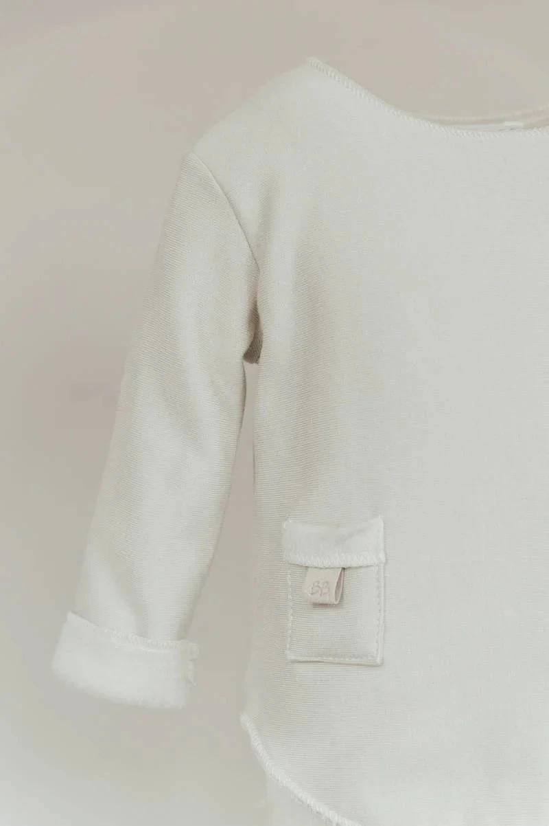 Bio Bambus Shirt Mit Tasche In Light Khaki 4 Bio Bambus Shirt Mit Tasche In Light Khaki – Bild 2