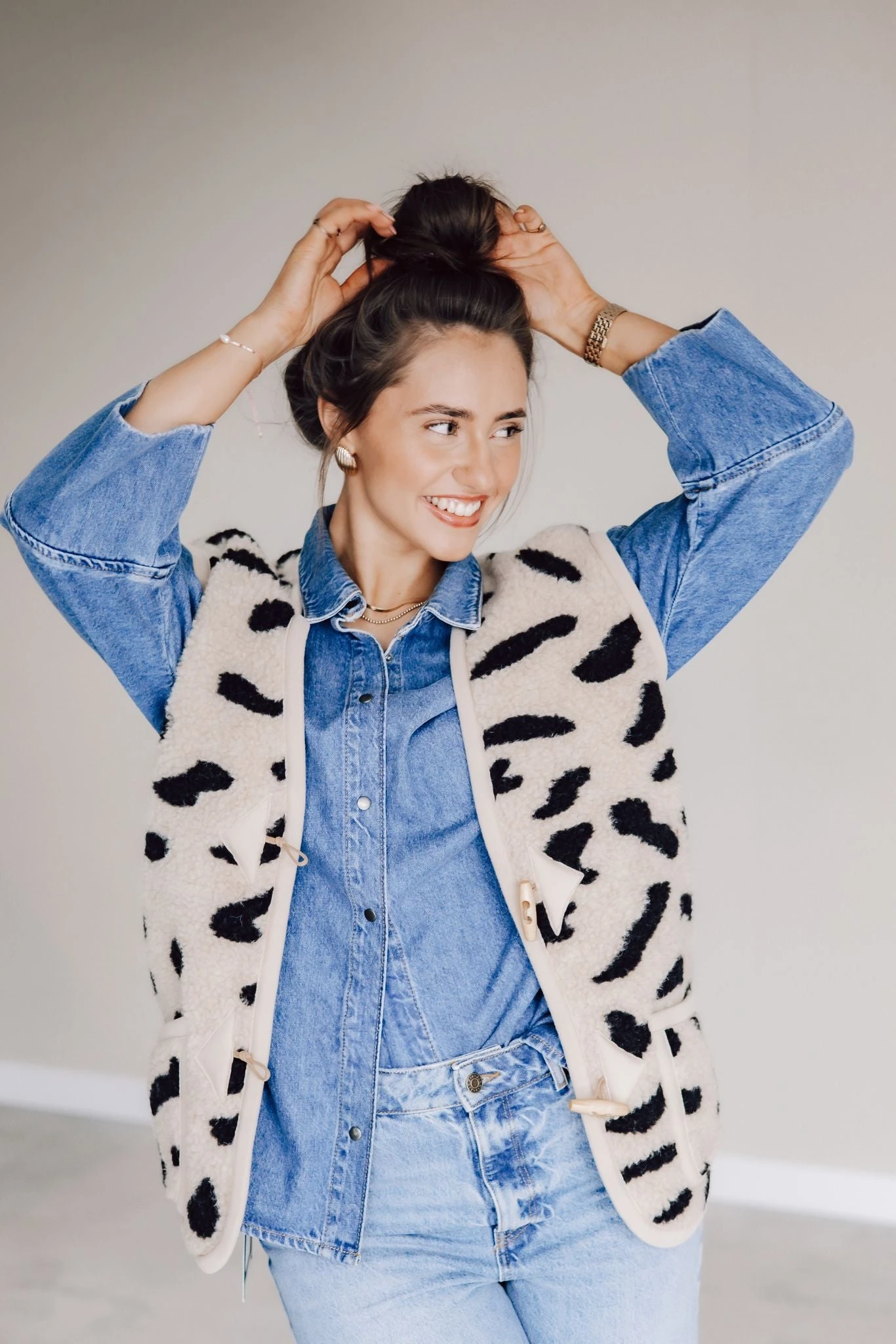 Alwero Erwachsenen Wollweste Alpen Adult "Special Edition" Leo Gepard 8 Alwero Erwachsenen Wollweste Alpen Adult "Special Edition" Leo Gepard – Bild 6