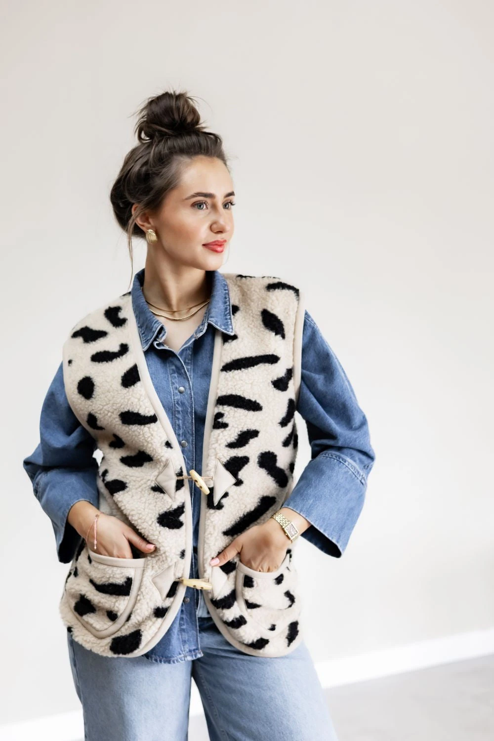 Alwero Erwachsenen Wollweste Alpen Adult "Special Edition" Leo Gepard 4 Alwero Erwachsenen Wollweste Alpen Adult "Special Edition" Leo Gepard – Bild 2