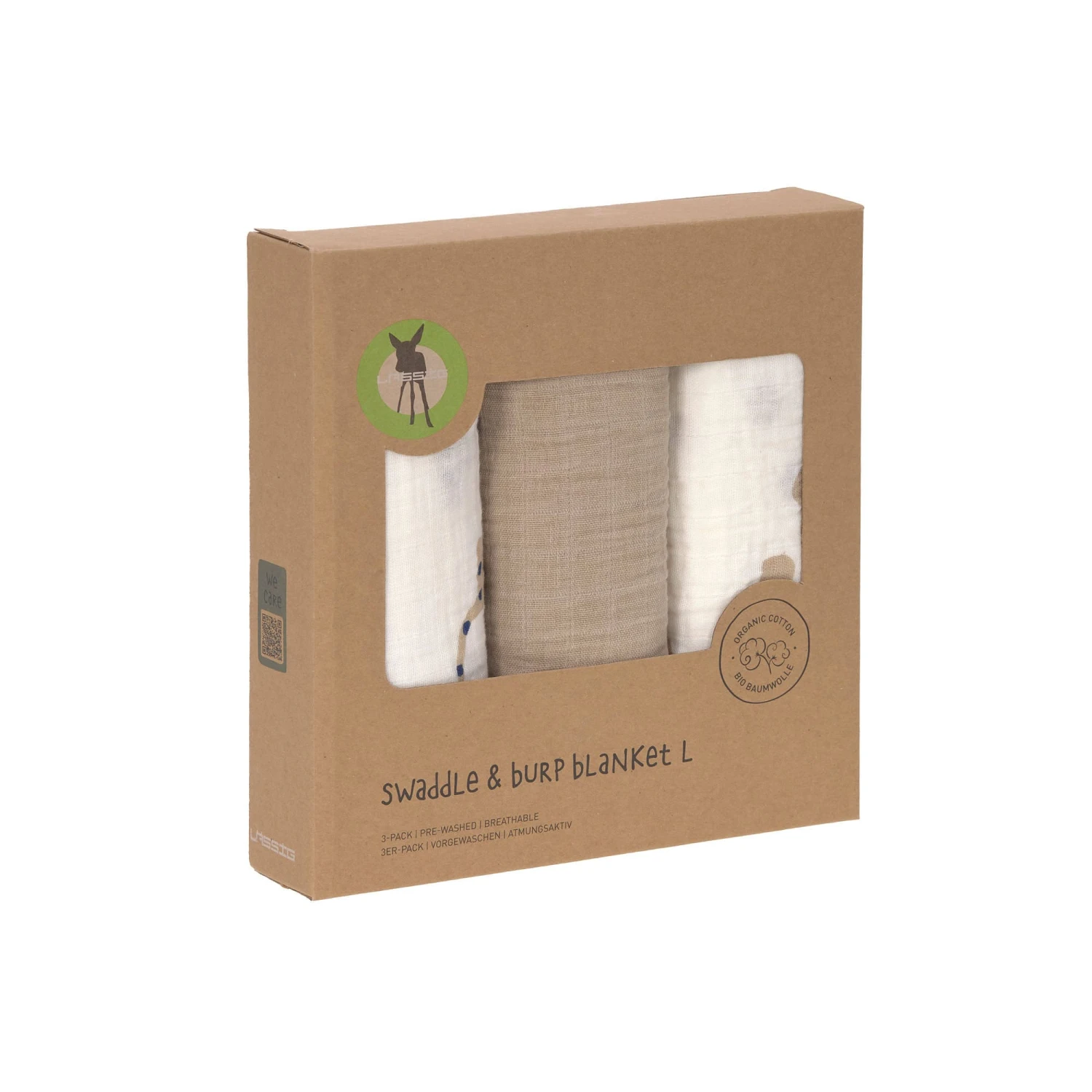 LÄSSIG Lässig Bio Musselintuch 3er Pack Little Mateys Royal Blue 8 LÄSSIG Lässig Bio Musselintuch 3er Pack Little Mateys Royal Blue – Bild 6