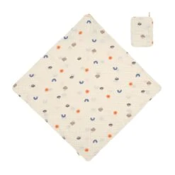 LÄSSIG Lässig Bio Musselinhandtuch Und Waschlappen Unisex