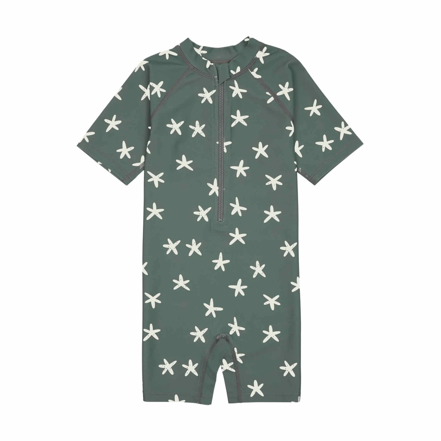 LÄSSIG Lässig UV Schwimmanzug Lang In Oliv Mit Seesternen 4 LÄSSIG Lässig UV Schwimmanzug Lang In Oliv Mit Seesternen – Bild 2