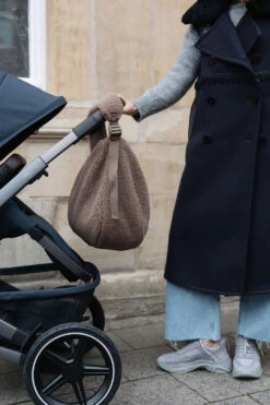 Lukkily Mombag Wickeltasche Teddy Stone Verstellbar