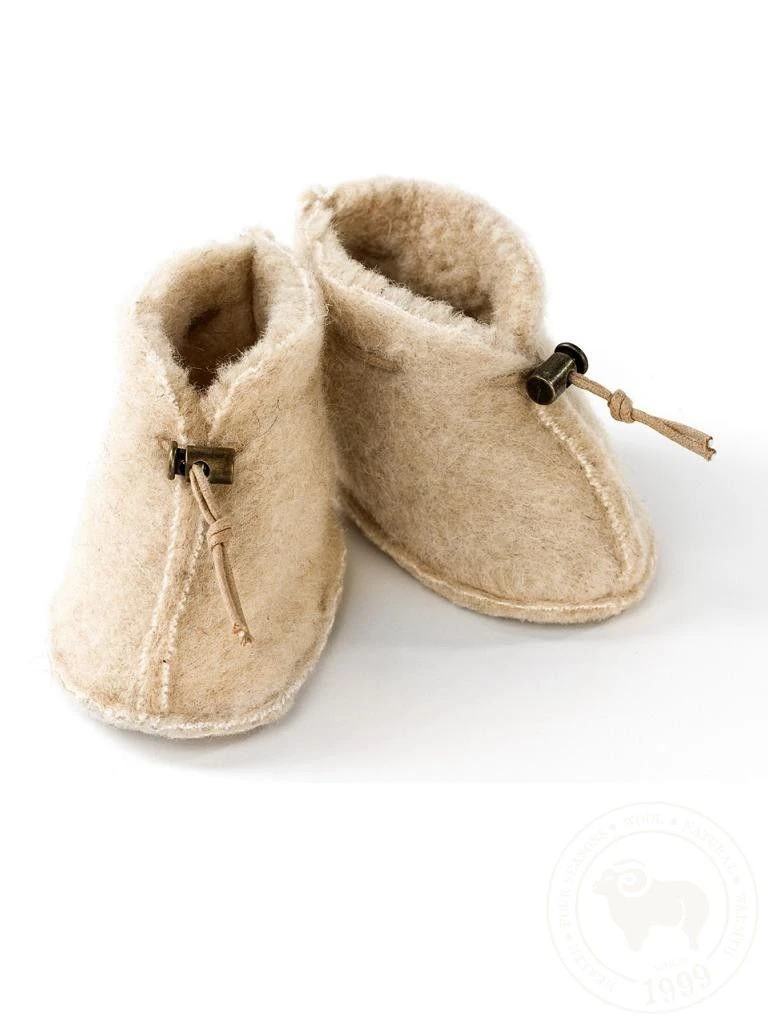 Alwero Baby Wollschühchen Beige 3 Alwero Baby Wollschühchen Beige