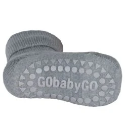 Gobabygo Antirutsch Woll Socken "grey Melange"