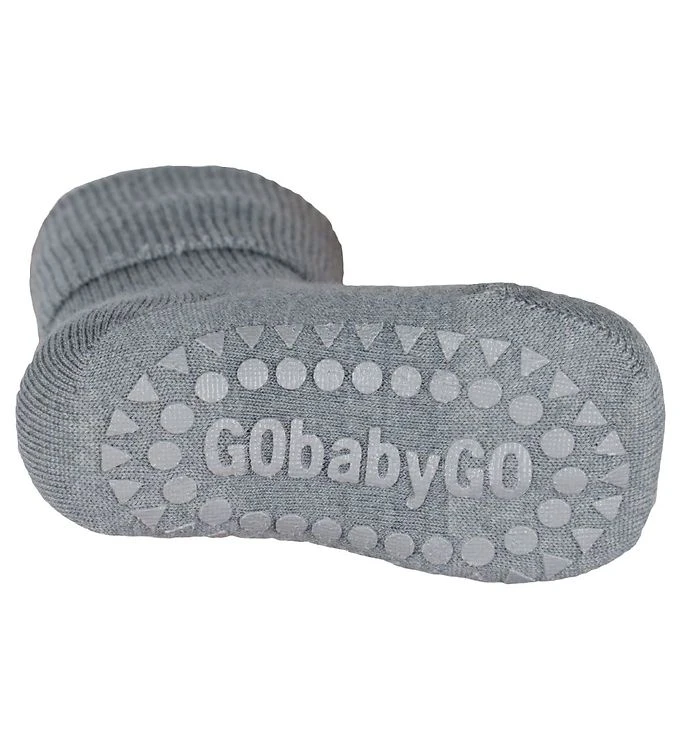 Gobabygo Antirutsch Woll Socken "grey Melange" 3 Gobabygo Antirutsch Woll Socken "grey Melange"
