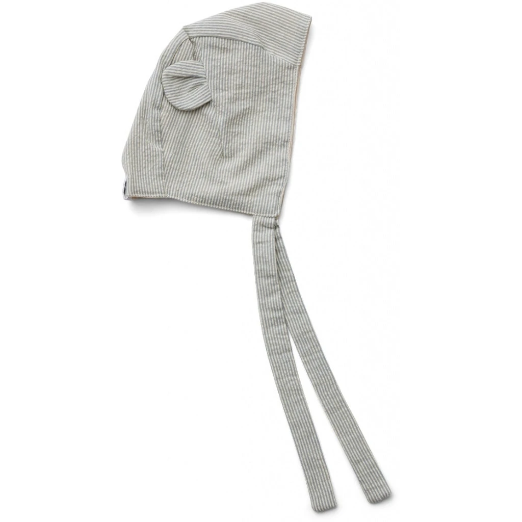 Liewood Bella Bonnet Bio Mützchen Mit Ohren Blue Stripe 0-3 Monate 3 Liewood Bella Bonnet Bio Mützchen Mit Ohren Blue Stripe 0-3 Monate