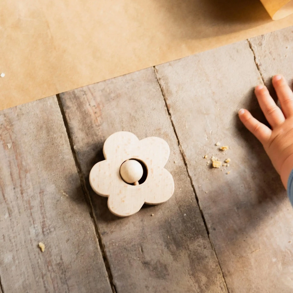 Natur Holzrassel Blume