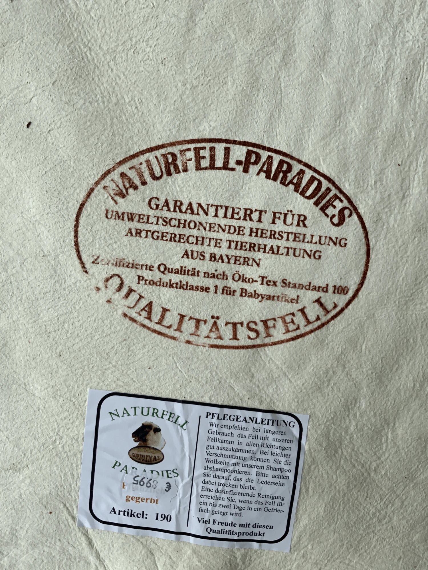 Lammfell KbT Pflanzlich Gegerbt Verschiedene Größen 4 Lammfell KbT Pflanzlich Gegerbt Verschiedene Größen – Bild 2