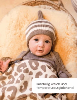 Oh Chapo Merino Babydecke Leo Verschiedene Farben