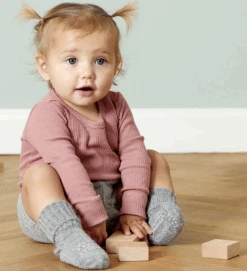 Gobabygo Antirutsch Alpaca Socken "grey Melange"