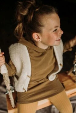 Alwero Kinder Bio Wollweste Natur