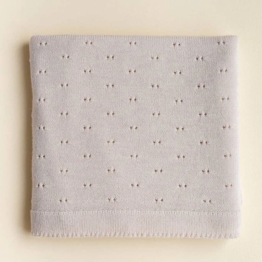 Hvid Merino Babydecke "Bibi" Verschiedene Farben 3 Hvid Merino Babydecke "Bibi" Verschiedene Farben