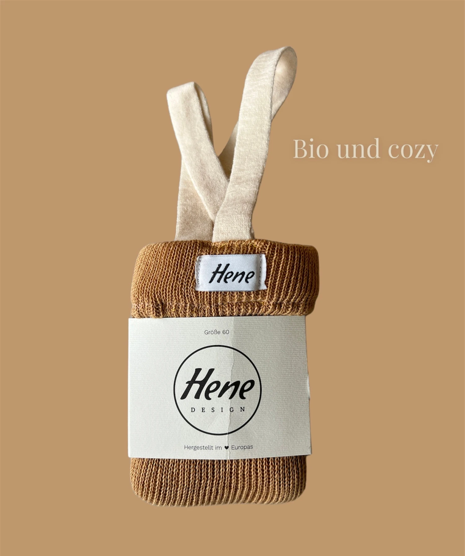 Hene Design BIO Trägerstrumpfhose Caramel 4 Hene Design BIO Trägerstrumpfhose Caramel – Bild 2