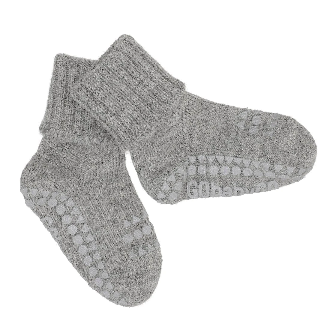 Gobabygo Antirutsch Alpaca Socken "grey Melange" 4 Gobabygo Antirutsch Alpaca Socken "grey Melange" – Bild 2