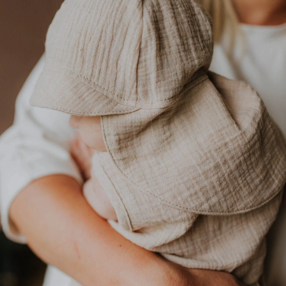 Wooly Organic Bio Musselin 2Teiler Beige 4 Wooly Organic Bio Musselin 2Teiler Beige – Bild 2