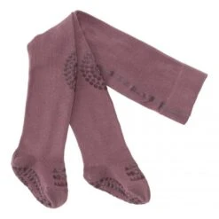 Gobabygo Baby Baumwoll Krabbelstrumpfhose Misty Plum