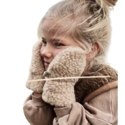 Alwero Kinder Woll Handschuhe MiniMe In Beige