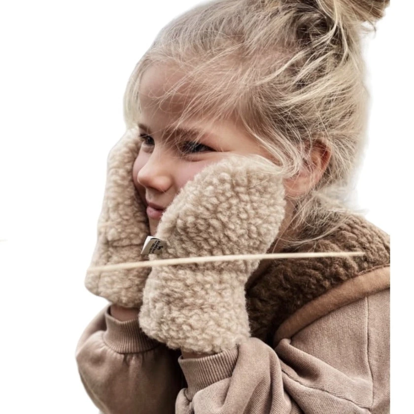 Alwero Kinder Woll Handschuhe MiniMe In Beige 3 Alwero Kinder Woll Handschuhe MiniMe In Beige