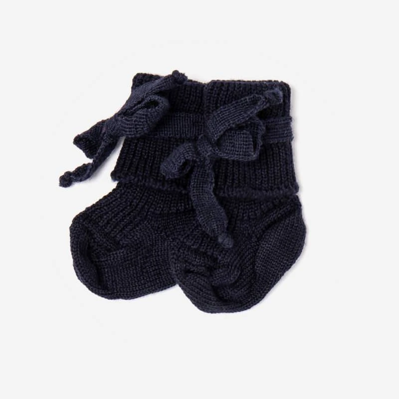 Hirsch Natur Baby Erstlingssocke Bio Schurwolle Marine 3 Hirsch Natur Baby Erstlingssocke Bio Schurwolle Marine