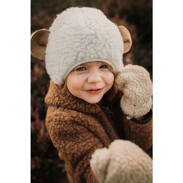 Alwero Kinder Woll Handschuhe MiniMe In Beige 5 Alwero Kinder Woll Handschuhe MiniMe In Beige – Bild 3