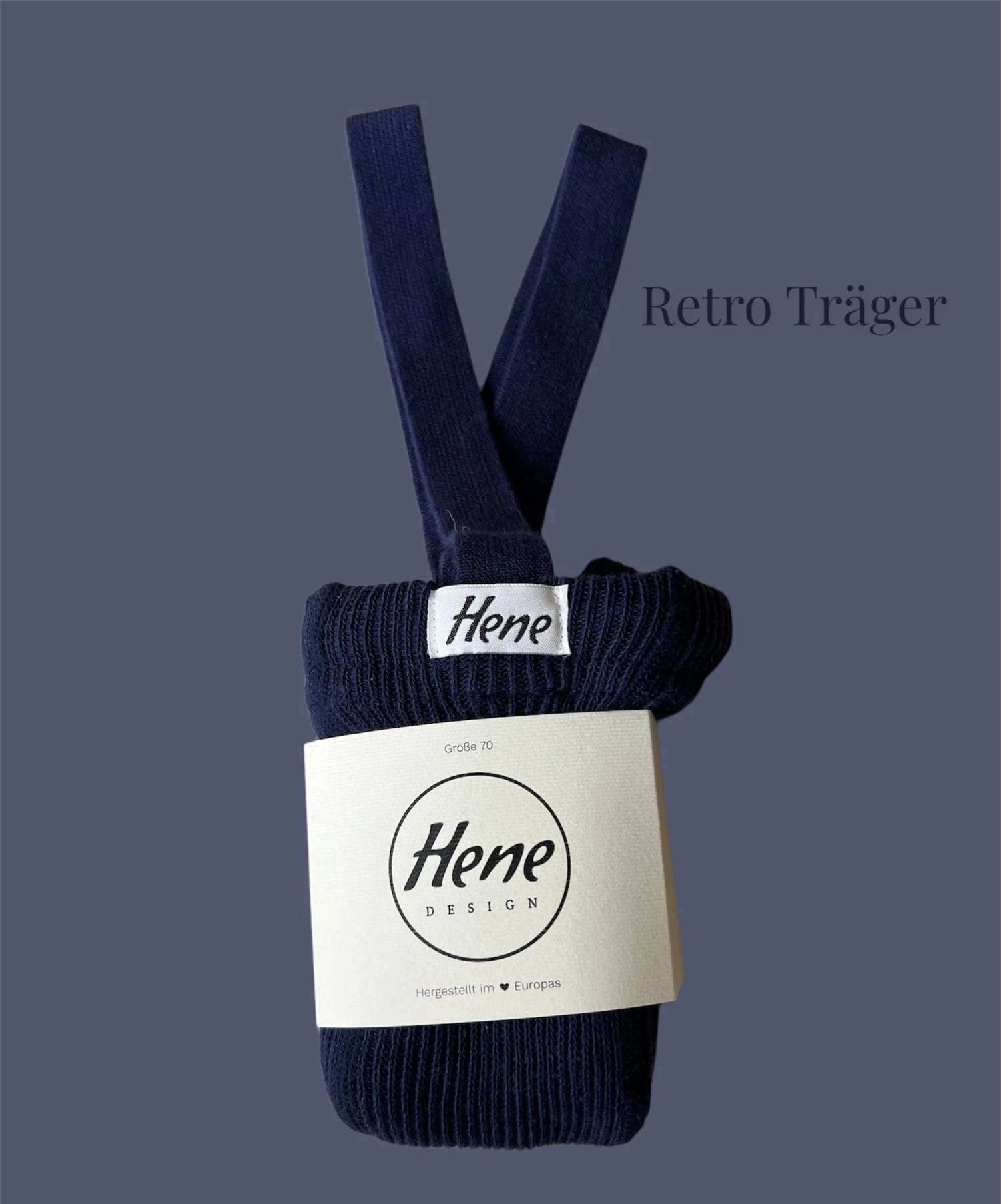 Hene Design Strumpfhose Mit Trägern In Dunkelblau 4 Hene Design Strumpfhose Mit Trägern In Dunkelblau – Bild 2