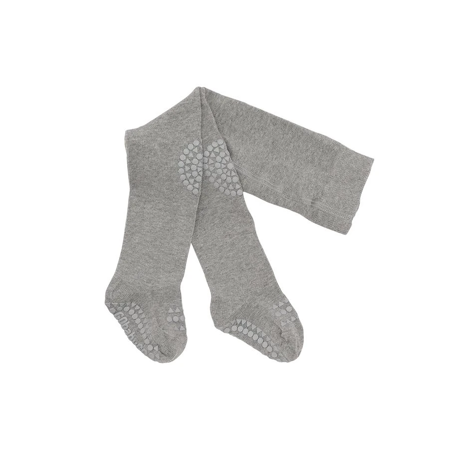 Gobabygo Baby Baumwoll Krabbelstrumpfhose Hellgrau 5 Gobabygo Baby Baumwoll Krabbelstrumpfhose Hellgrau – Bild 3