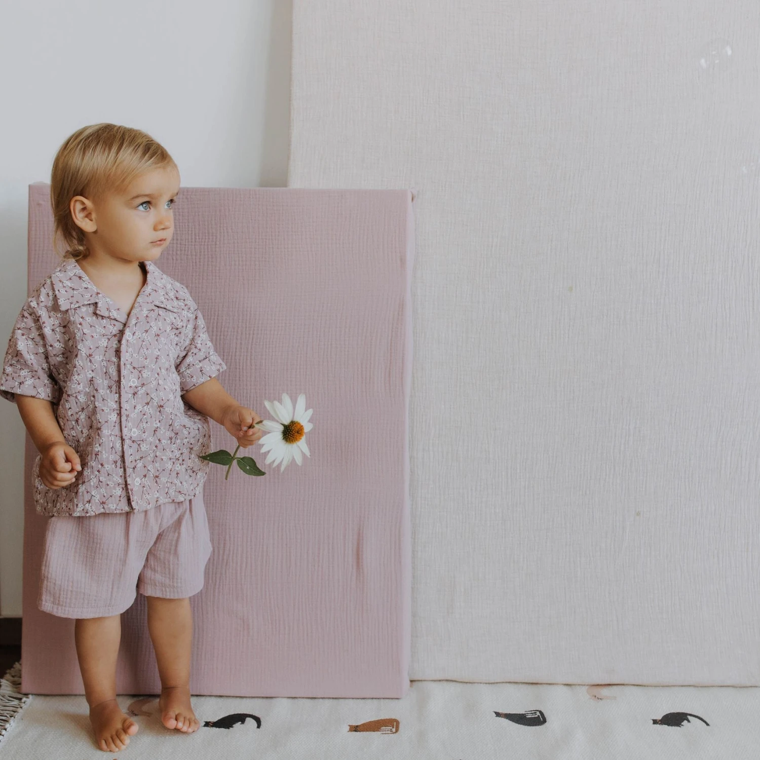 Wooly Organic Bio Musselin Kurze Hose Versch. Farben 4 Wooly Organic Bio Musselin Kurze Hose Versch. Farben – Bild 2