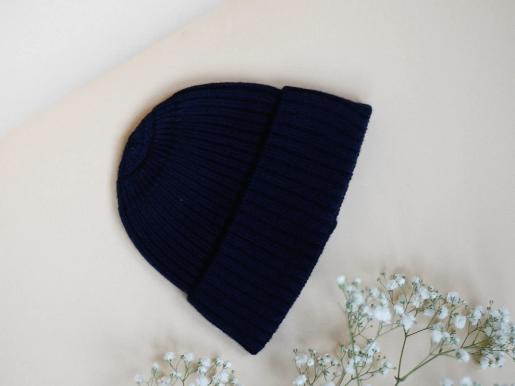 Lille Toni Merino Mütze "Emma" Marine 3 Lille Toni Merino Mütze "Emma" Marine