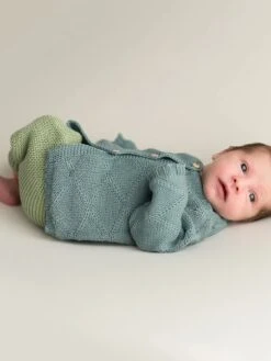 Micu Micu Newborn Strickhose Mitwachsend Greeny