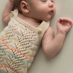 Micu Micu Newborn Strickstrampler Kurz In Ecru Gestreift -Babybekleidungs geschäft 776e636a10f1b5db946475cabebc57a947d3e99c57deb6e0d78187036893fc99