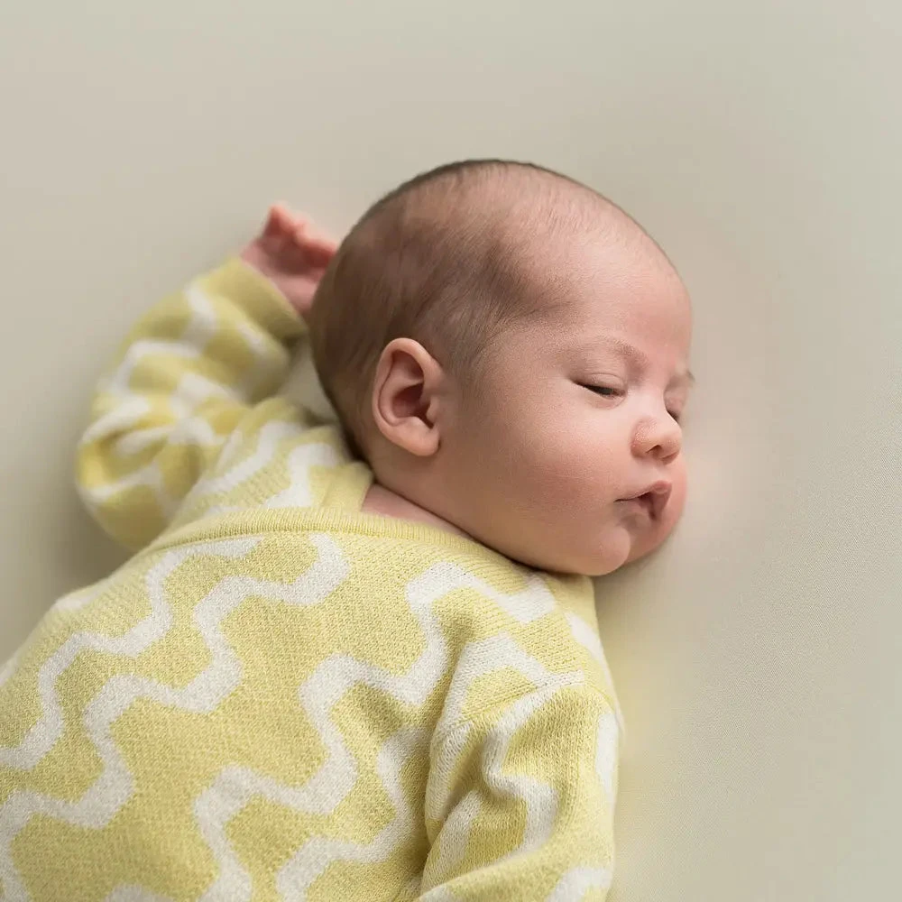 Micu Micu Newborn Strickset Biobaumwolle Zickzack Sanftes Gelb 8 Micu Micu Newborn Strickset Biobaumwolle Zickzack Sanftes Gelb – Bild 6