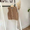 Alwero Kinder Bio Wollweste "Tyb Junior" Light In Tan
