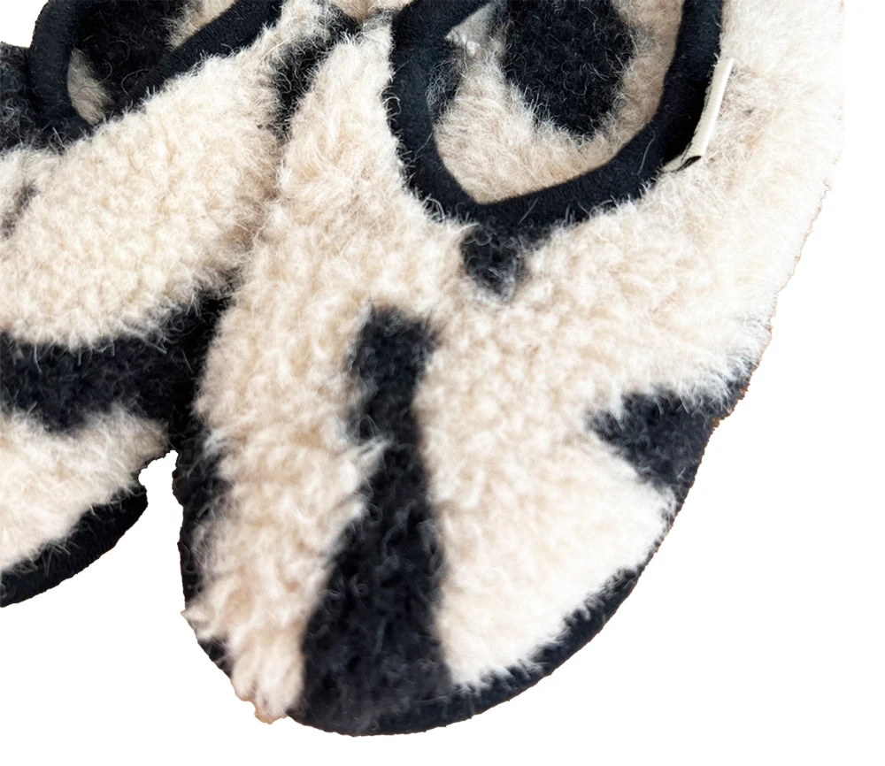 Alwero Bio Woll Hausschuhe Erwachsene LEO Gepard 6 Alwero Bio Woll Hausschuhe Erwachsene LEO Gepard – Bild 4