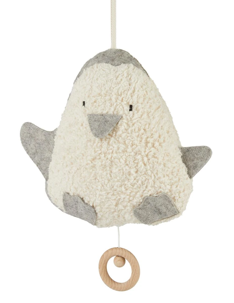 Efie Bio Spieluhr Pinguin Natur Grau 3 Efie Bio Spieluhr Pinguin Natur Grau