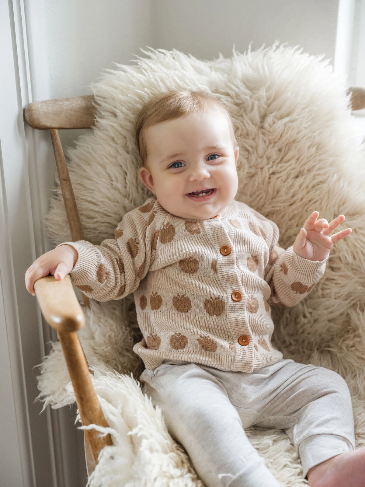 Hust&Claire Bambus Viskose Strickjacke Sand 3 Hust&Claire Bambus Viskose Strickjacke Sand