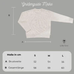 Lille Toni Damen Merino Pullover Meike Minime In Creme 9 Lille Toni Damen Merino Pullover Meike Minime In Creme -Babybekleidungs geschäft GroessenguideMeike1