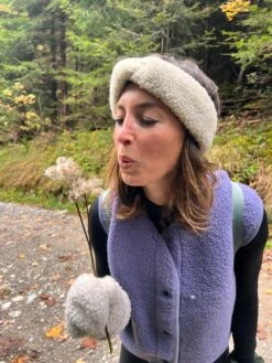 Alwero Erwachsenen Wollweste "TYB" Amethyst