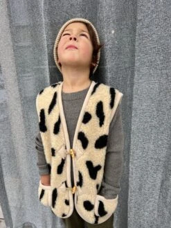 Alwero Kinder Bio Wollweste LEO Gepard