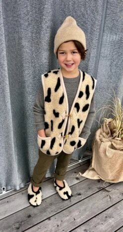 Alwero Kinder Bio Wollweste LEO Gepard 24 Alwero Kinder Bio Wollweste LEO Gepard -Babybekleidungs geschäft IMG 19302