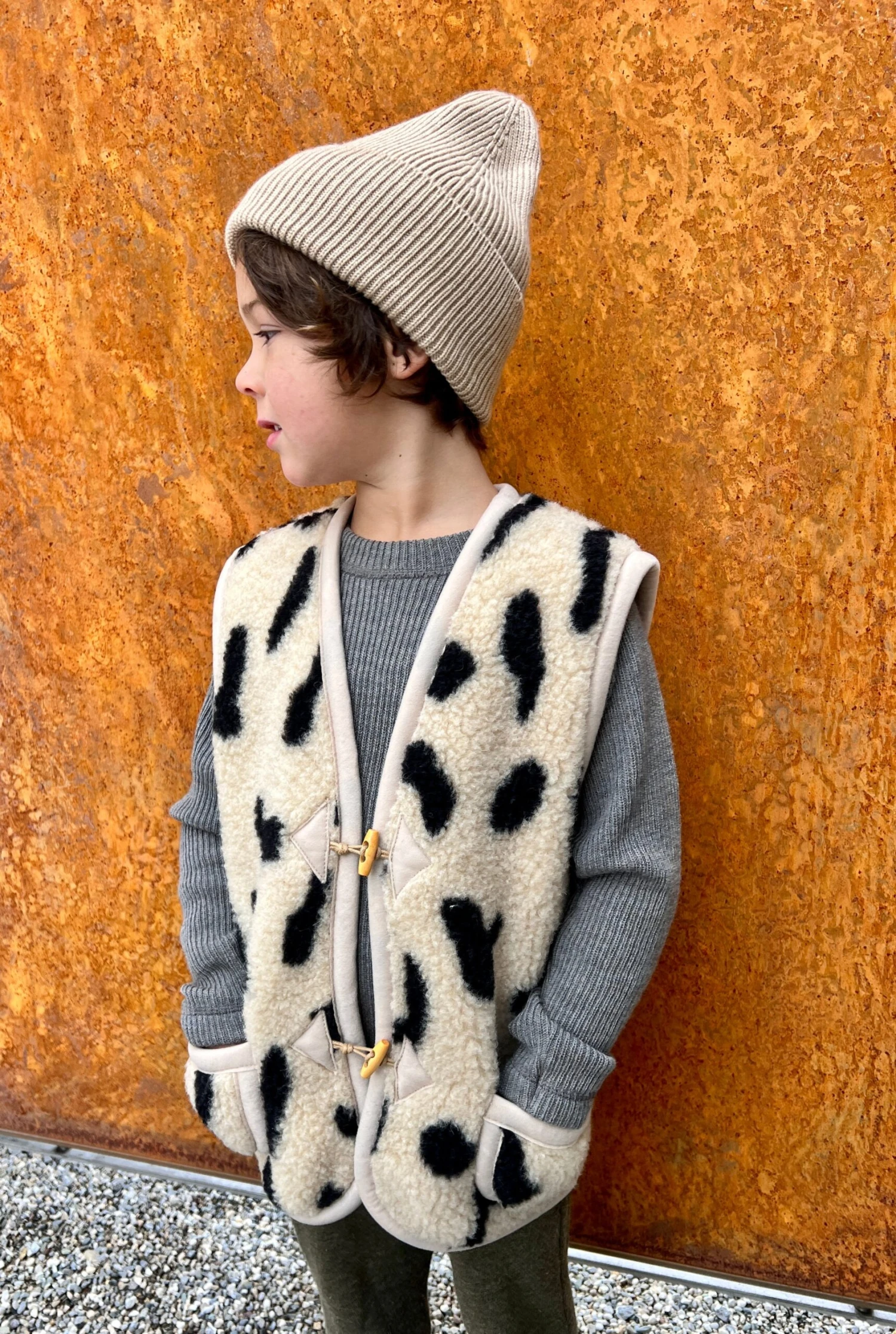 Alwero Kinder Bio Wollweste LEO Gepard 15 Alwero Kinder Bio Wollweste LEO Gepard – Bild 13