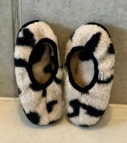 Alwero Bio Woll Hausschuhe Erwachsene LEO Gepard