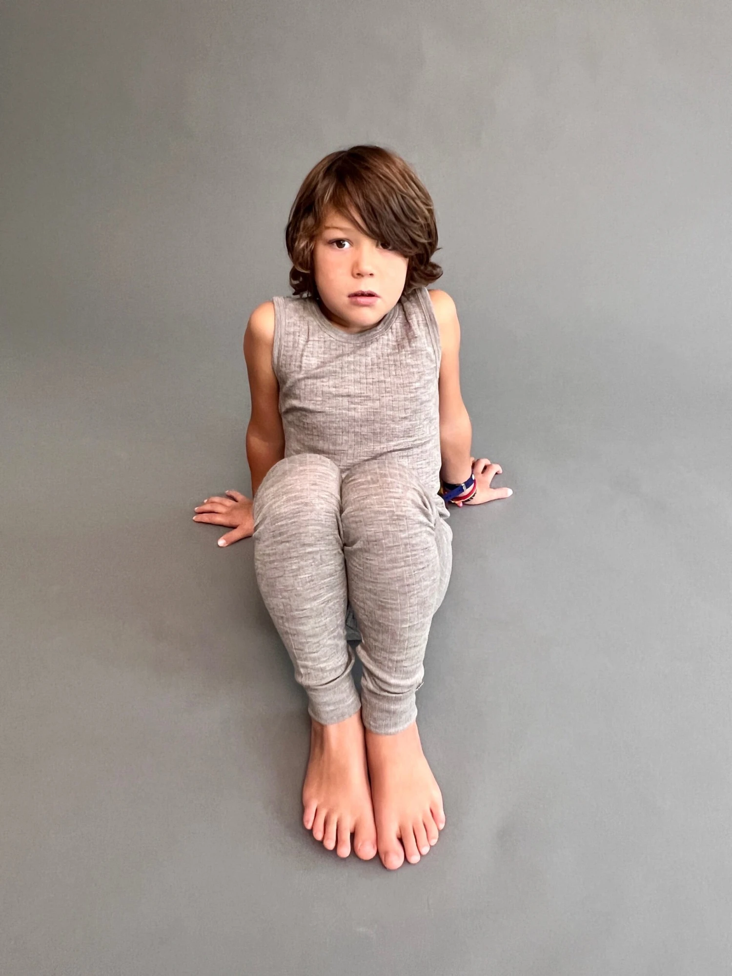 Joha Merino Woll Unterhemd Unisex Sesam Melange 10 Joha Merino Woll Unterhemd Unisex Sesam Melange – Bild 8