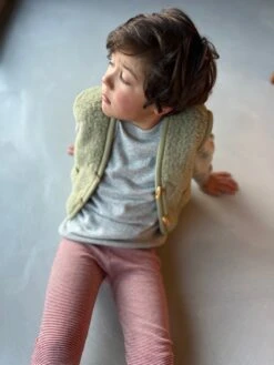 Alwero Kinder Bio Wollweste Pistacchio