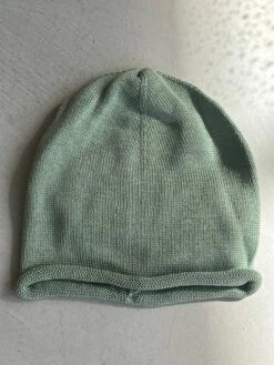 Maglificio Di Verona Dünne Strickmütze Aus Eukalyptusfaser Lyocell In Mint