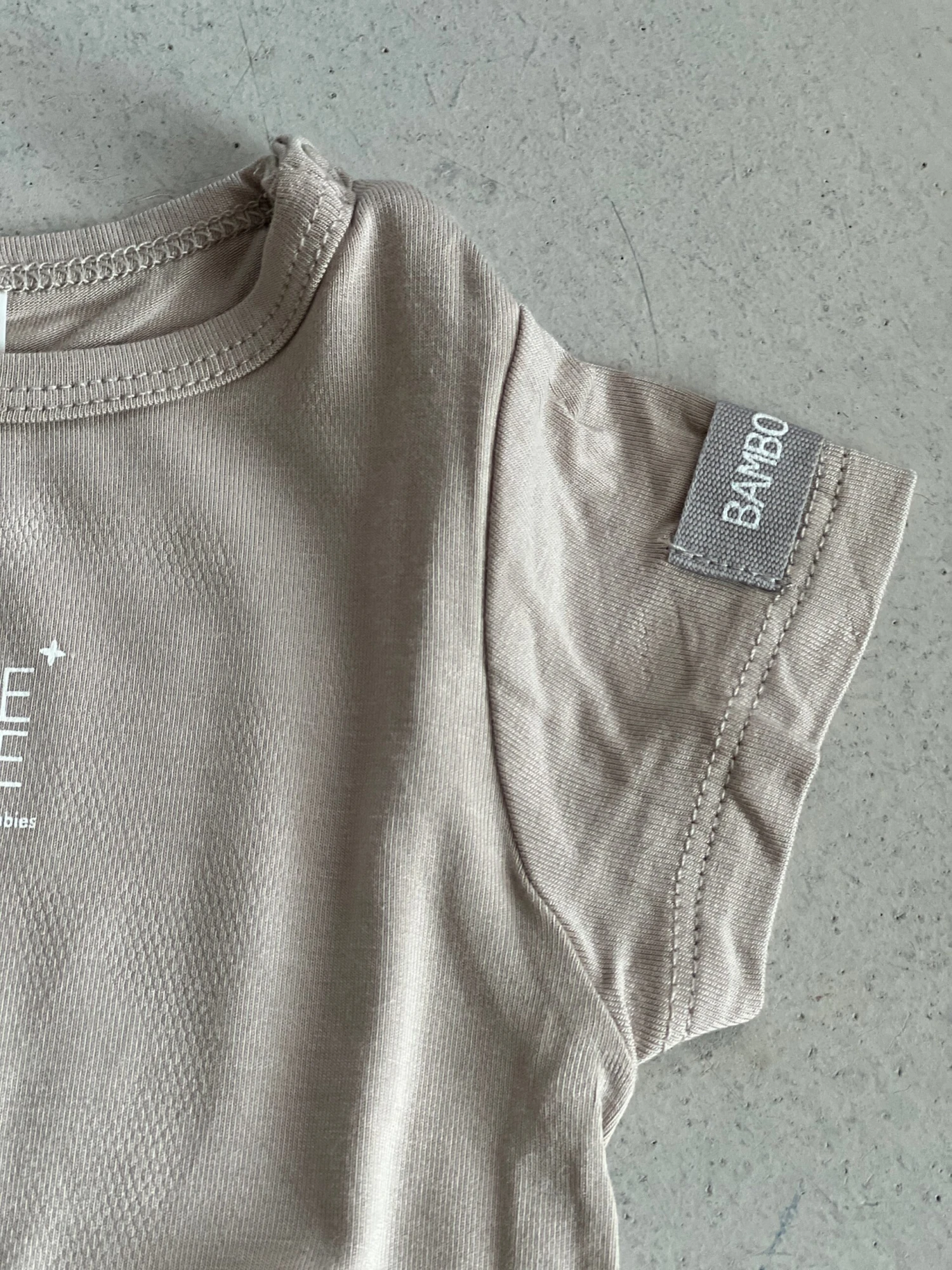 Bio Bambus Body Kurzarm In Sand 6 Bio Bambus Body Kurzarm In Sand – Bild 4