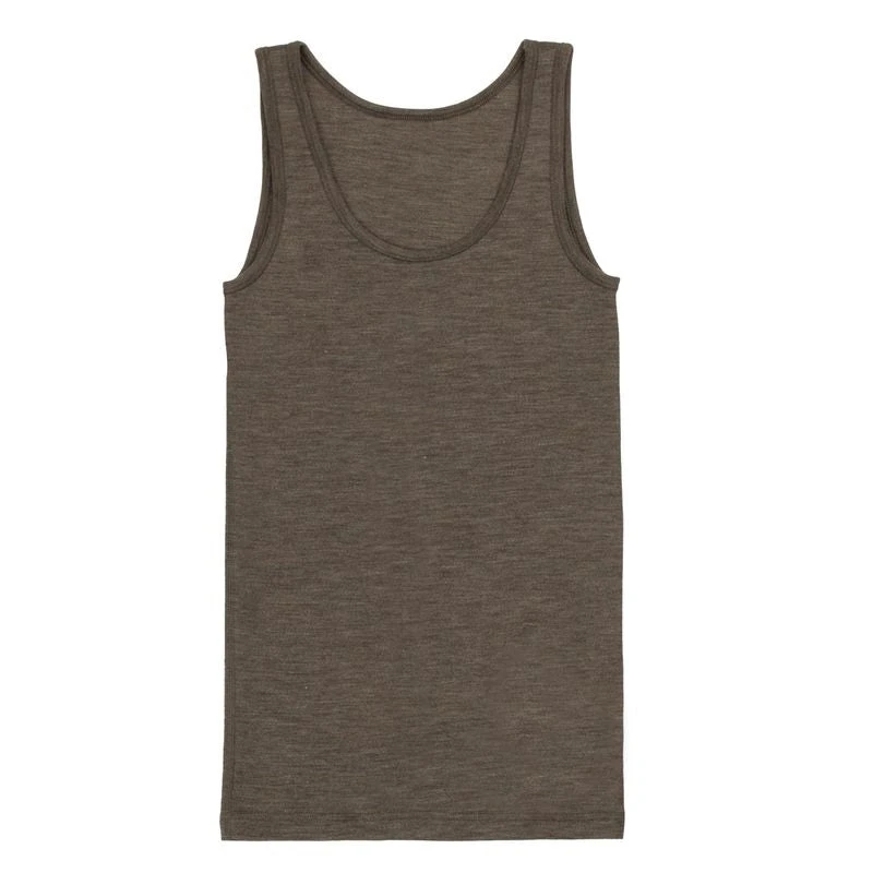 Joha Frauen Wolle Seide Tanktop In Chocolate Melange 3 Joha Frauen Wolle Seide Tanktop In Chocolate Melange