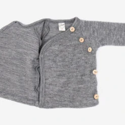 Lilano Wollfrottee Kimono Grau