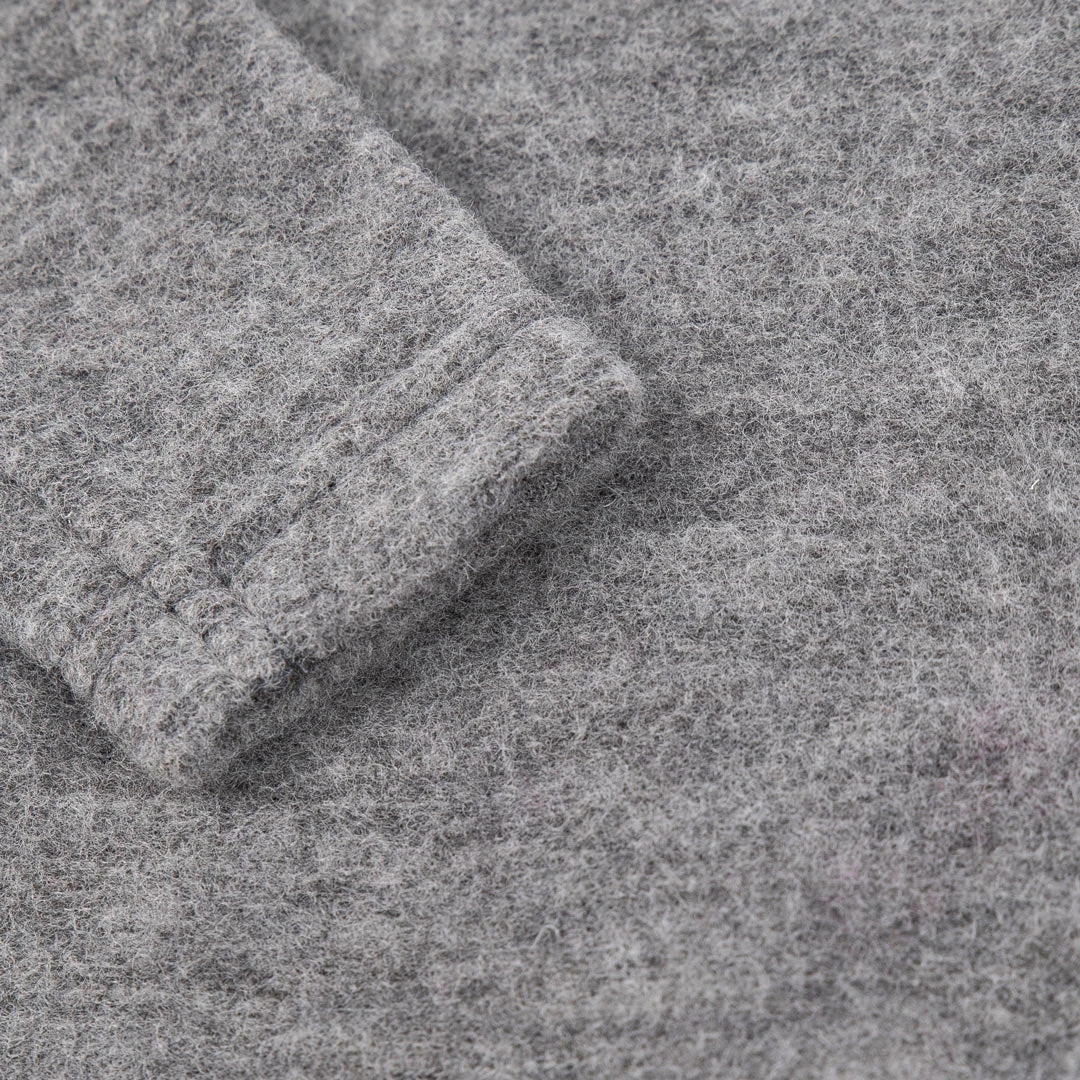 Lilano Wollfrottee Kimono Grau 5 Lilano Wollfrottee Kimono Grau – Bild 3